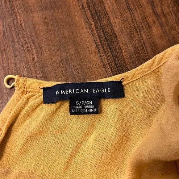 American Eagle Boho Top with Keyhole Button, Sz. S. - Picture 8 of 11